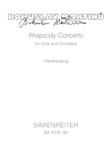 Rhapsody Concerto for Viola and Orchestra Viola and Piano Reduction cover